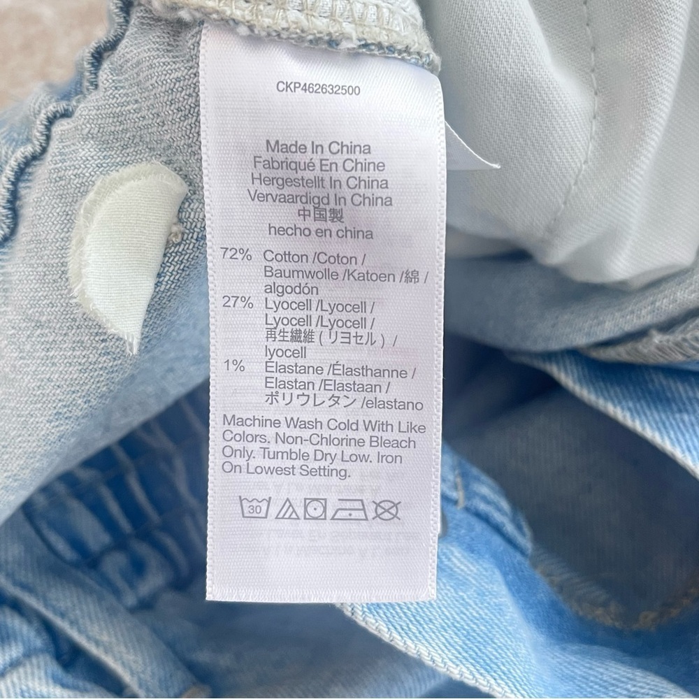 Madewell High Rise Tapered Blue Jeans Size Large Balloon Light Elastic Waist - Picture 10 of 11